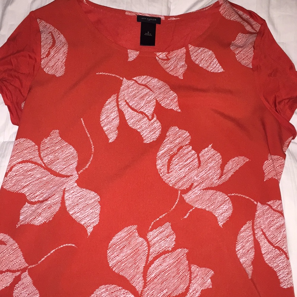 Ann Taylor Floral Blouse/Tee